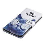 Peňaženkové kožené puzdro na Samsung Galaxy A6 - Cool Cat
