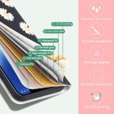 Peňaženkové kožené puzdro DRAWING na Xiaomi Redmi Note 9T - Water Drop Six Petal Flower