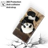 Peňaženkové kožené puzdro DRAWING na Xiaomi Redmi Note 9 - Wood Board Panda