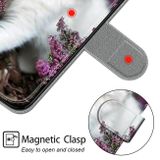 Peňaženkové 3D puzdro na Samsung Galaxy A50 –Big White Cat