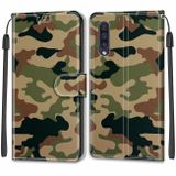 Peňaženkové 3D puzdro na Samsung Galaxy A50 – Camouflage