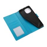 Peňaženkové kožené puzdro SUNFLOWER na Xiaomi Mi 11 - Modrá