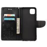 Peňaženkové kožené puzdro BUTTERFLY na Samsung Galaxy A22 5G - Čierna