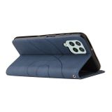 Peňaženkové kožené puzdro DUAL-COLOR na Samsung Galaxy A22 4G - Modrá