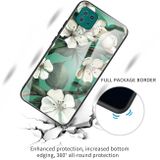 Sklenený kryt PAINTED na Samsung Galaxy A22 5G - White Flower