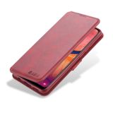 Peňaženkové puzdro Kožené na Samsung Galaxy A20e - Červená