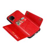 Kožený kryt MAGNETIC na Samsung Galaxy A22 4G - Červená