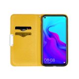Peňaženkové kožené puzdro na Huawei P20 Lite (2019) - Žltý