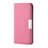 Peňaženkové kožené pouzdro na iPhone 11 Pro Max - Pink