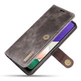 Peňaženkové kožené puzdro DG.MING na Samsung Galaxy A22 5G - Šedá