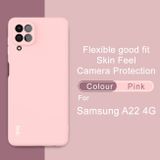 Gumený kryt IMAK na Samsung Galaxy A22 4G - Ružová