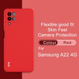 Gumený kryt IMAK na Samsung Galaxy A22 4G - Červená