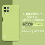 Gumený kryt IMAK na Samsung Galaxy A22 4G - Zelená