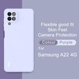 Gumený kryt IMAK na Samsung Galaxy A22 4G - Fialová