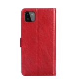 Peňaženkové kožené puzdro ZIPPER na Samsung Galaxy A22 5G - Červená