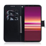 Peňaženkové kožené puzdro na Sony Xperia 5 - Panda