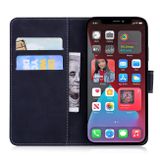 Peňaženkové kožené puzdro TIGER na iPhone 13 Pro - Čierna