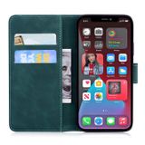 Peňaženkové kožené puzdro TIGER na iPhone 13 Pro Max - Zelená