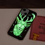 Gumený kryt LUMINOUS na iPhone 13 - Deer Head