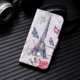 Peňaženkové 3D puzdro DRAWING na iPhone 13 Pro - Eiffel Tower