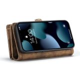 Multifunkčné peňaženkové puzdro CaseMe na iPhone 13 - Hnedá