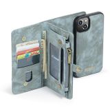 Multifunkčné peňaženkové puzdro CaseMe na iPhone 13 - Modrá