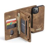 Multifunkčné peňaženkové puzdro CaseMe na iPhone 13 Mini - Hnedá