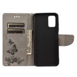 Peňaženkové kožené puzdro BUTTERFLY Xiaomi Redmi 10 - Šedá