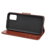 Peňaženkové kožené puzdro BUTTERFLY Xiaomi Redmi 10 - Hnedá