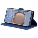 Peňaženkové kožené púzdro AZNS na Huawei P50 Pro – Modrá