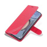 Peňaženkové púzdro AZNS Sheepskin na Huawei P50 Pro – Červená