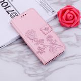 Peňaženkové kožené puzdro ROSE na iPhone 13 Mini - Ružovozlatá