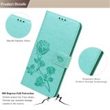 Peňaženkové kožené puzdro ROSE na iPhone 13 Pro Max - Zelená