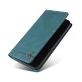 Peňaženkové kožené puzdro na Samsung Galaxy A51 - Modrá
