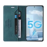 Peňaženkové kožené puzdro na Samsung Galaxy A51 5G - Modrá