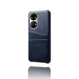 Kožený kryt CARD na Huawei P50 - Modrá