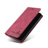 Peňaženkové kožené puzdro BRUSH na Xiaomi Mi 9 Lite – Červená