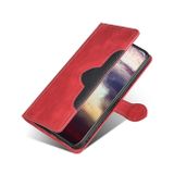 Peňaženkové kožené puzdro STRAW HAT na Xiaomi Mi 11T / 11T Pro – Červená
