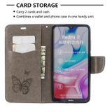 Peňaženkové kožené puzdro na Xiaomi Redmi 8 - Šedá
