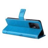 Peňaženkové kožené puzdro TREE &amp; CAT na Xiaomi Mi 11T / 11T Pro – Modrá