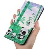 Peňaženkové 3D puzdro PAINTED na Samsung Galaxy S22 Plus 5G - Bamboo Panda