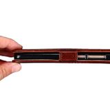 Peňaženkové kožené puzdro OSTRICH na Xiaomi Mi 11T / 11T Pro – Čierna
