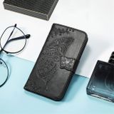 Peňaženkové kožené puzdro BUTTERFLY LOVE na Xiaomi Mi 11T / 11T Pro – Čierna