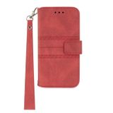 Peňaženkové kožené puzdro STRIPED na Samsung Galaxy A03 – Červená