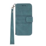 Peňaženkové kožené puzdro STRIPED na Samsung Galaxy A03 – Zelená