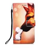 Peňaženkové kožené puzdro DRAWING na Samsung Galaxy S22 5G - Hound Kiss