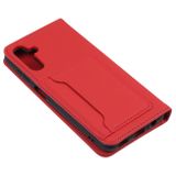 Peňaženkové kožené puzdro LIQUID na Samsung Galaxy A04s – Červená