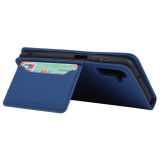 Peňaženkové kožené puzdro LIQUID na Samsung Galaxy A04s – Modrá