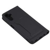 Peňaženkové kožené puzdro LIQUID na Samsung Galaxy A04s – Čierna