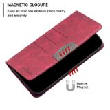 Peňaženkové kožené puzdro MAGNETIC na Samsung Galaxy S22 5G - Červená